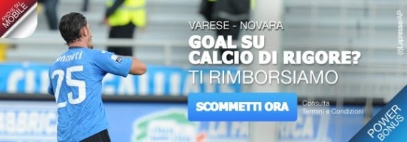 Scommesse su Varese Novara