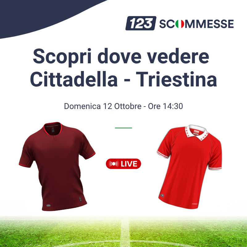 Dove vedere Cittadella - Triestina