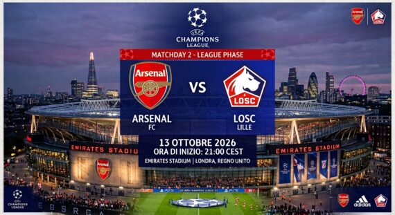Arsenal-Lille Streaming e Pronostico