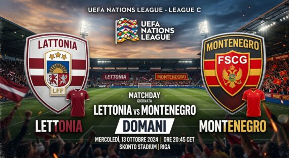 Lettonia-Montenegro pronostico e streaming