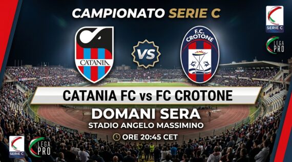 Catania-Crotone Streaming e Pronostico