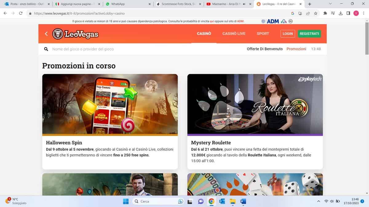 Promozioni Leovegas
