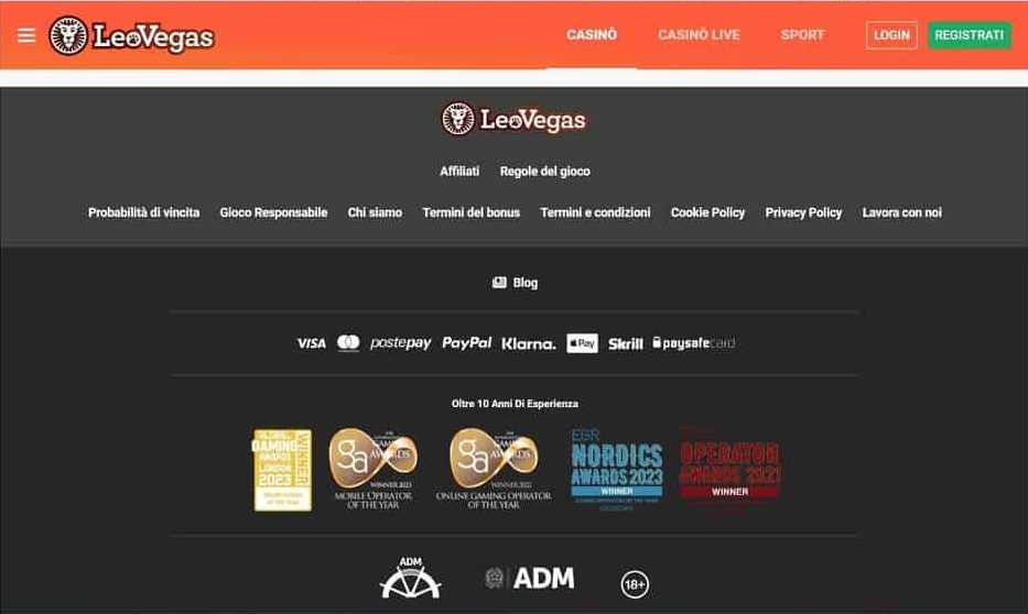 Leovegas Assistenza Clienti