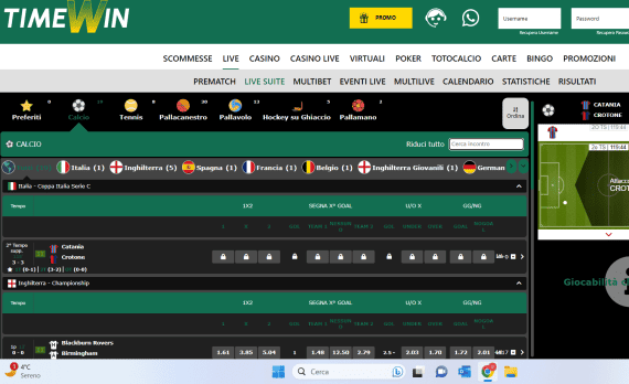 Timewin siti scommesse