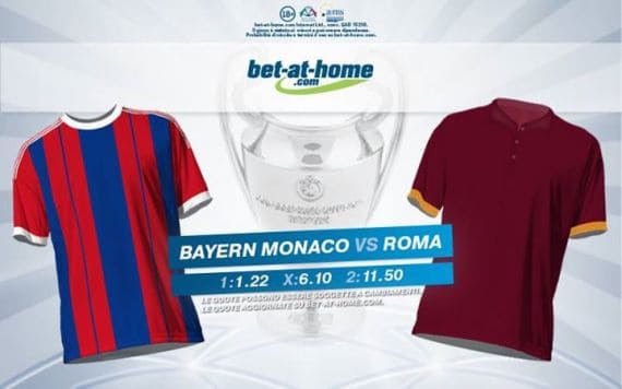 Bayern Monaco Roma: pronostici scommesse Bet-at-home