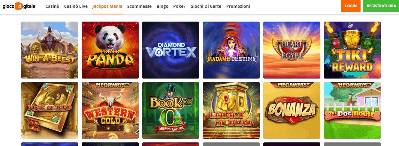 gioco digitale casino