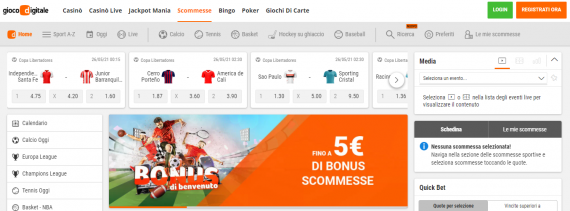 Gioco Digitale scommesse