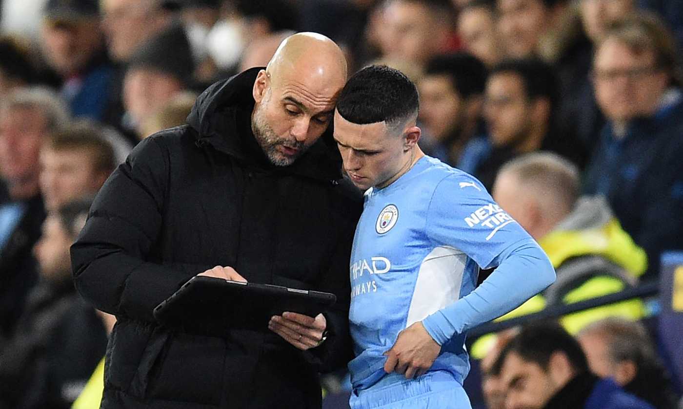 Pep Guardiola e Foden, Manchester City