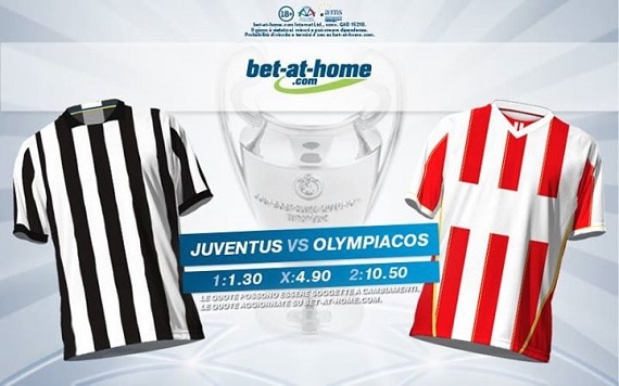 Juventus Olympiakos: pronostici Bet-at-home Italia