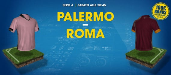 Palermo Roma: pronostici e quote William Hill