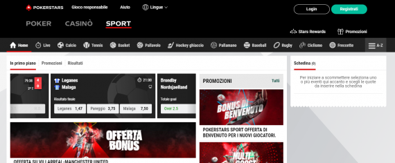 pokerstars sport