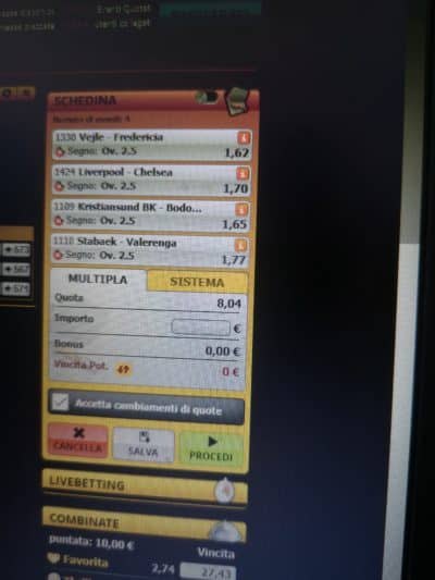 4 Over 2,5... pochi ma buoni... si spera