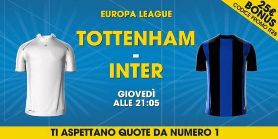 Quote e scommesse su Tottenham Inter, Europa League