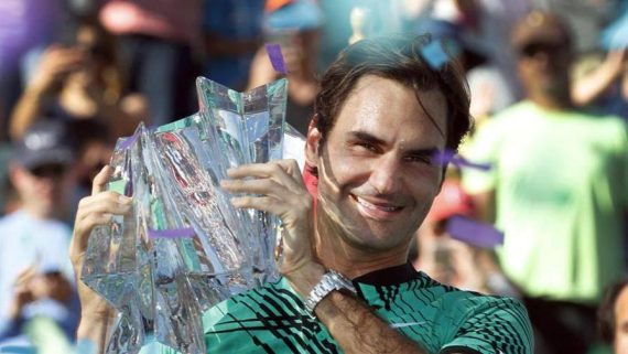 Roger Federer, vincitore ad Indian Wells nel 2017