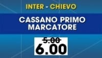 Scommesse Inter Chievo: Cassano primo marcatore.