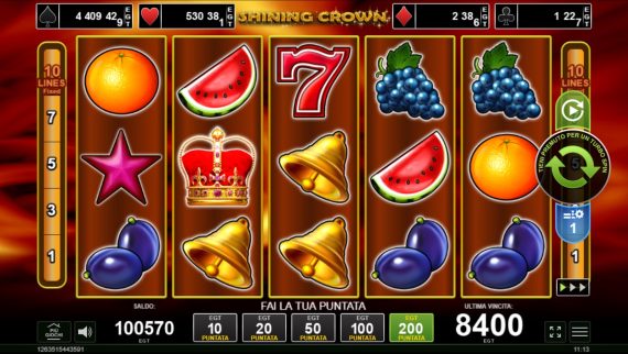 slot online Shining Crown con frutta, campane e simboli scatter slot online Shining Crown con frutta, campane e simboli scatter