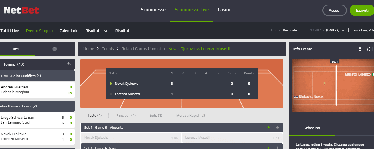 scommesse tennis, Scommesse sul Tennis, la Guida ai Migliori Tornei ATP e WTA del 2023